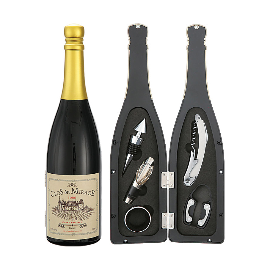 Champagne Bottle Shaped Wine Set608008-B