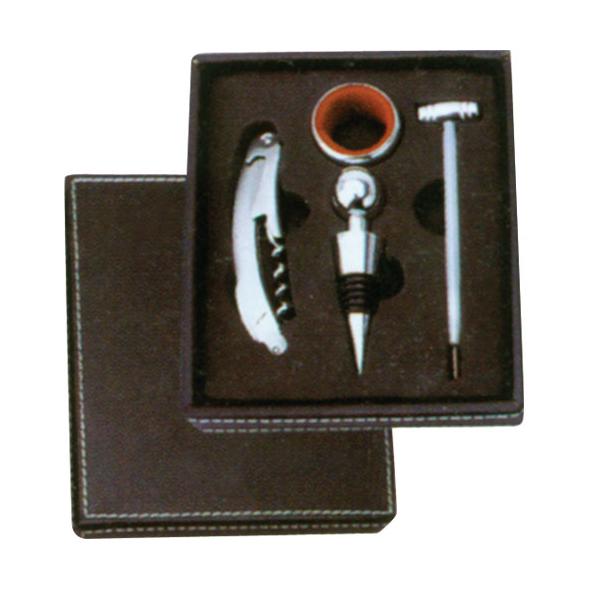 Leather Box-Wine Set 608206