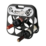Foldable 6 Bottle Wine Rack608355-B