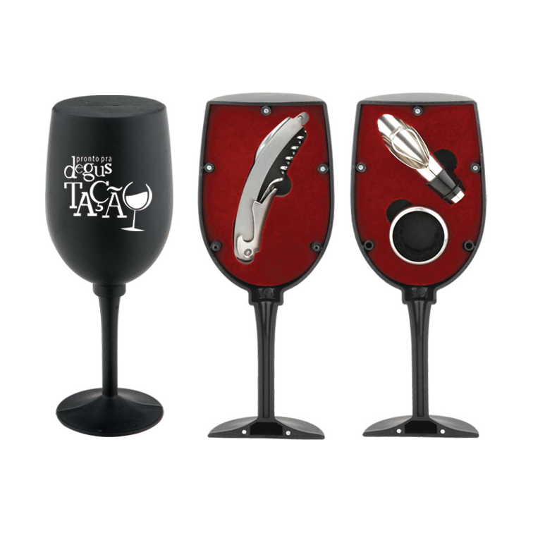 Glass Shaped Wine Set608011-B