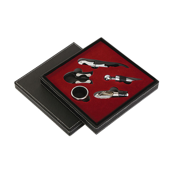 Leather Box-Wine Set 608178-A