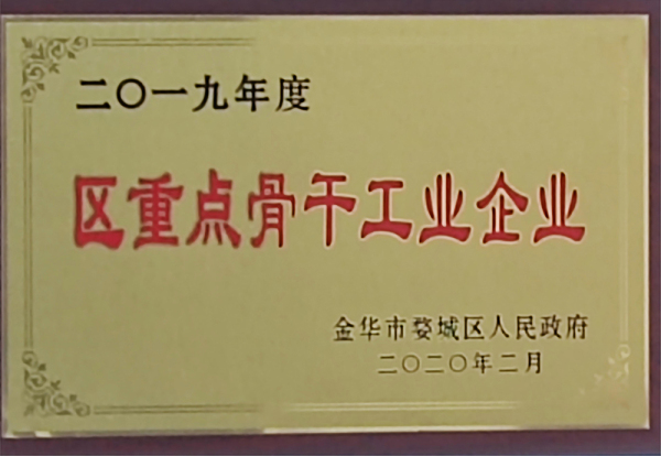 2019年度区重点骨干工业企业