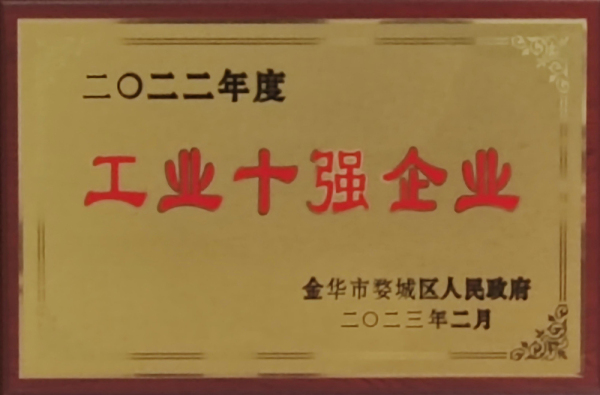 2022年度工业十强企业