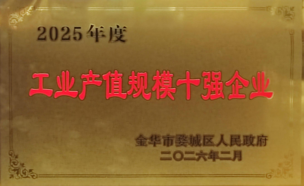 2025年度工业产值规模十强企业