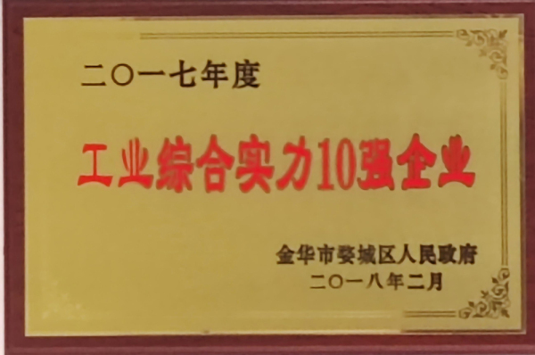2017年度工业综合实力10强企业