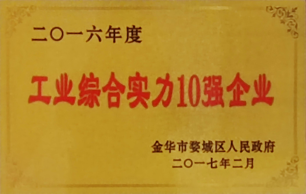 2016年度工业综合实力10强企业