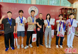 浙江武义：两岸武术少年切磋会友