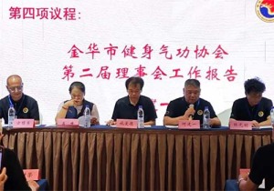金华市健身气功协会三届一次会员代表大会隆重召开