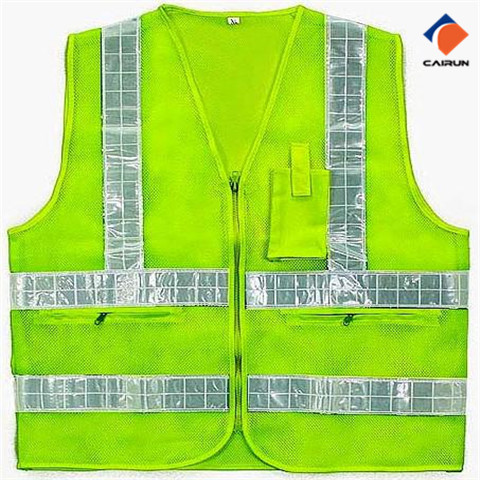 High-gloss mesh fabric reflective vest 