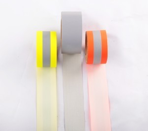 fluo-yellow fire retardant Aramide reflective fabric C1903