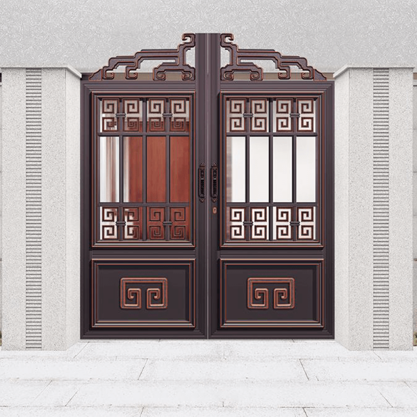 Chinese Courtyard Aluminum Art DoorLM-8040