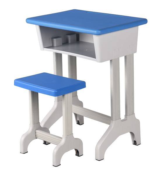 Single desk + small square stool XT-103