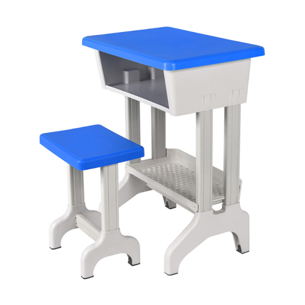 Single desk + small square stool
