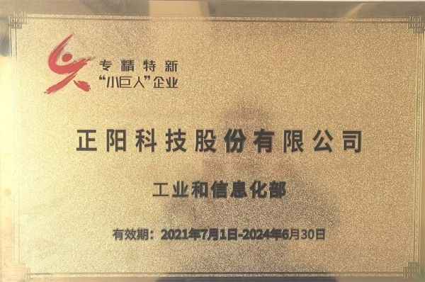 2021.07 Specialized, Specialized and New Small Giant Enterprises