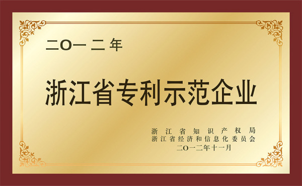 2012浙江省专利示范企业