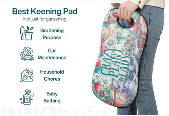 Kneeling Pad with Handle, Kneeling Pad for Gardening, Best Gardening Gifts, Extra Thick & Soft Memory Foam Cushion FR-P009