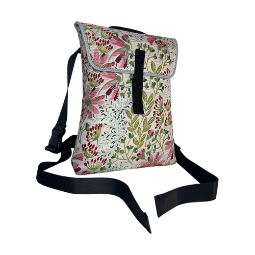 Brocade texture relief jacquard - flower series mini backpack