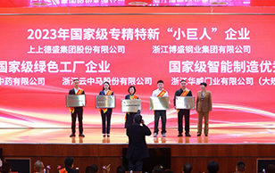 喜报 | 浙江华威门业在县生态工业大会上荣获多项表彰