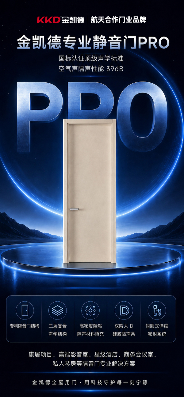 金凯德专业静音门PRO | 以门为界，用科技守护居家宁静