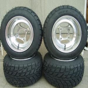 10x8 inch ATV wheel & tire 225/45-10 assembled togetherGZY-4H1080P & tyre 225/45-10