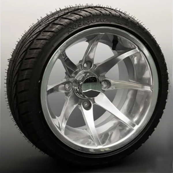 10X8 Inch ATV Wheel UTV Wheel Alloy Wheel Rims GZY-FISH1275N&TYRE 205/30-12(or tyre 235/30-12)