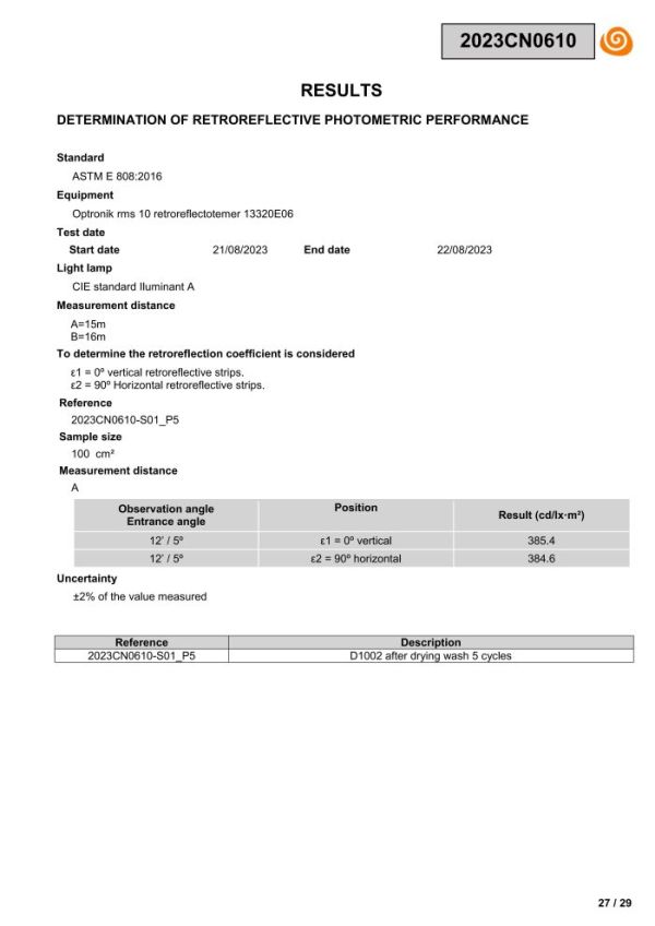 138-D1002 EN 20471 test report_26