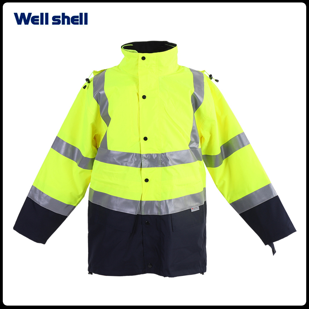 ANSI High Visibility 4-in-1 Reflective Safety JacketWL-3023