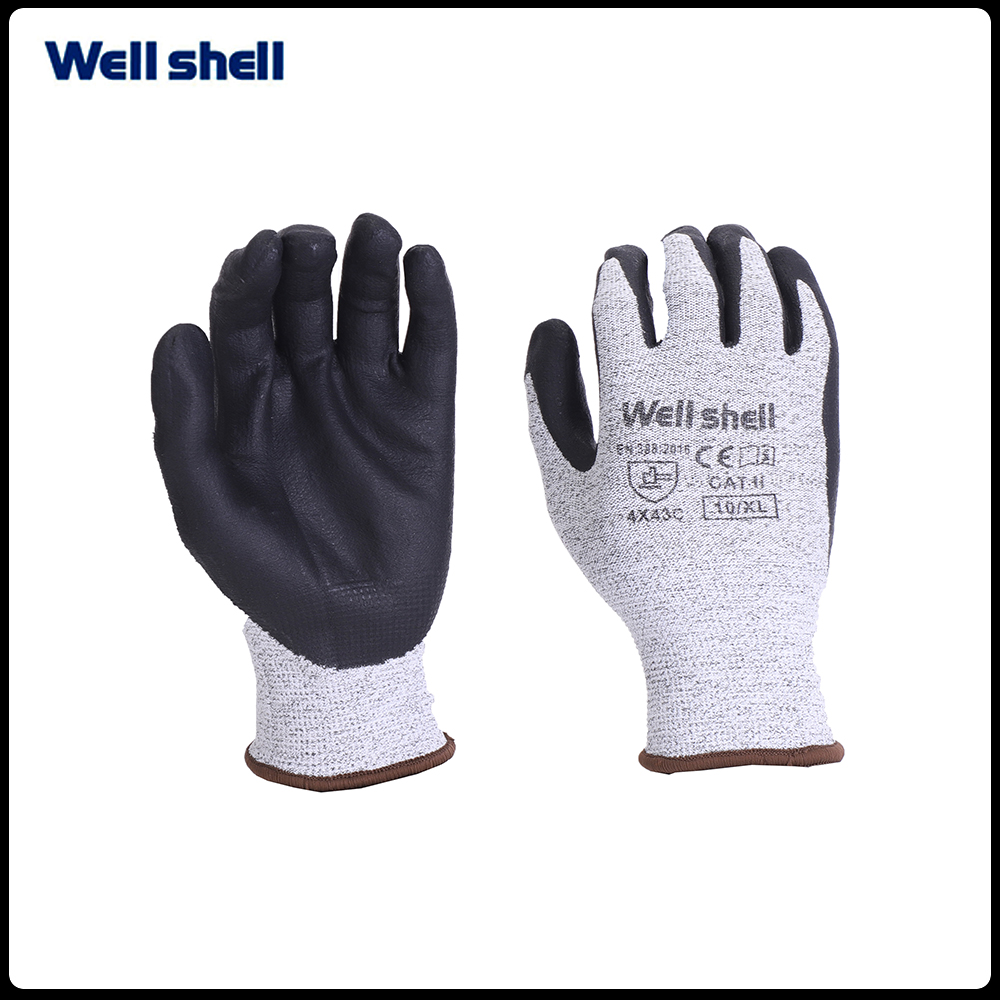 Cut Level C Foam Nitrile GlovesWL-NC404