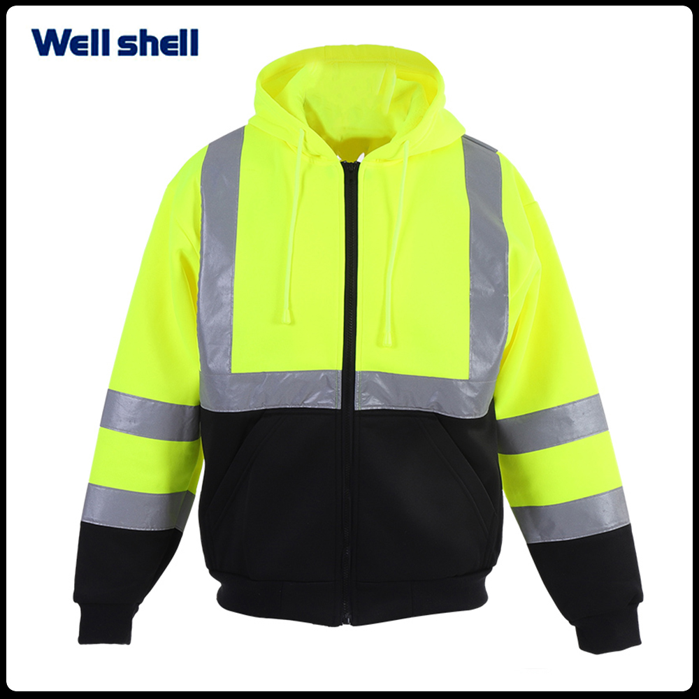  Hi Vis Class 3 Viz- Anti pill Fleece Full-Zip HoodieWL-3018