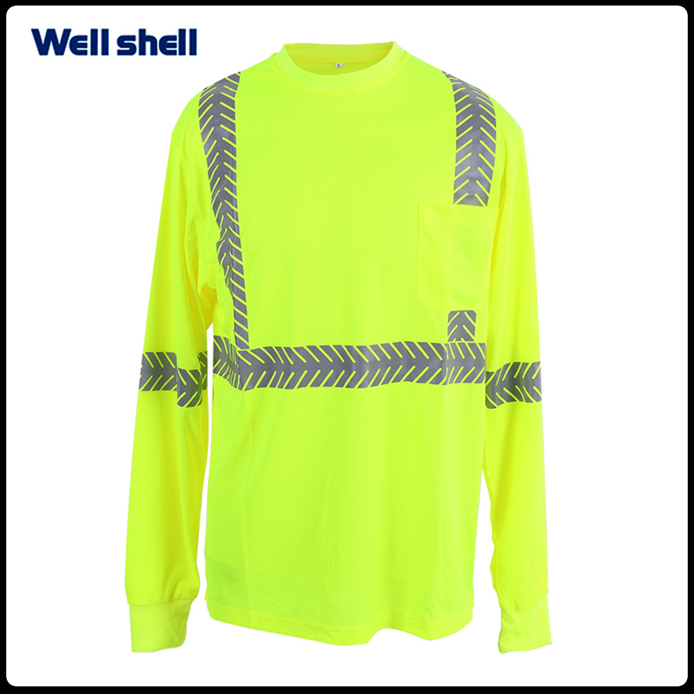 HiVis ANSI Class 3 Viz-Dri Long Sleeve Safety ShirtWL-3015