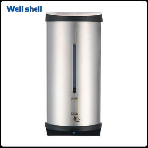 Wall-Mount Automatic Liquid Soap Dispenser  Large Capacity Polished Stainless Steel Finish Model