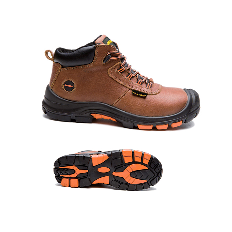 Steel Toe Cow Leather duarble S3 Industrial Safety Shoe WL-8647