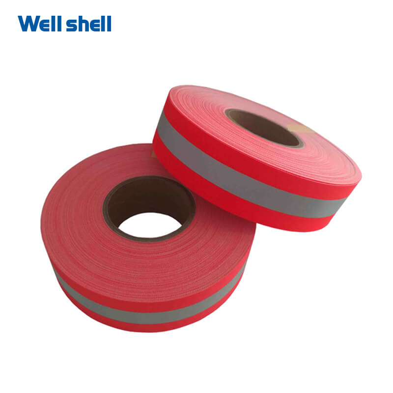  Red Cotton Flame Retardant Warning TapeWL-FR003 -1