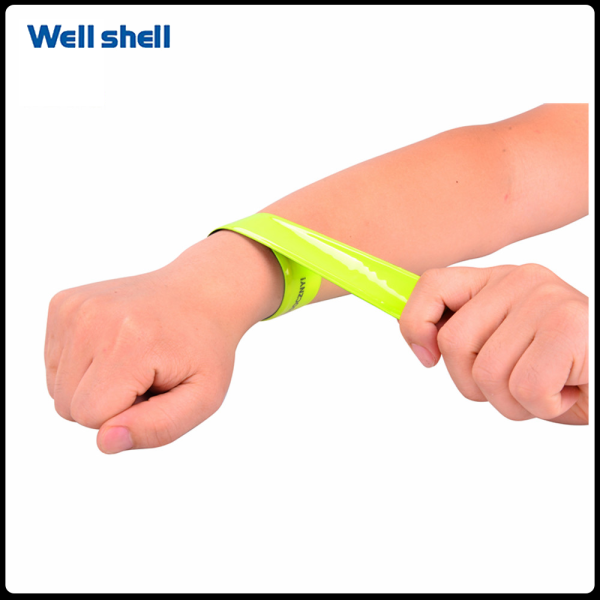 Reflective Slap Bands Safety Snap Bracelets Reflector High Visibility Wrist Strap for Night Cycling Running Bicycle Accessories WL-189