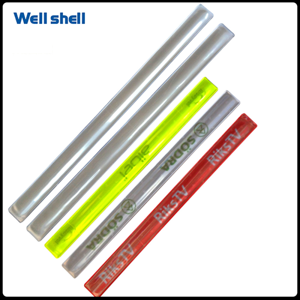 Reflective Slap Bands Safety Snap Bracelets Reflector High Visibility Wrist Strap for Night Cycling Running Bicycle Accessories WL-189