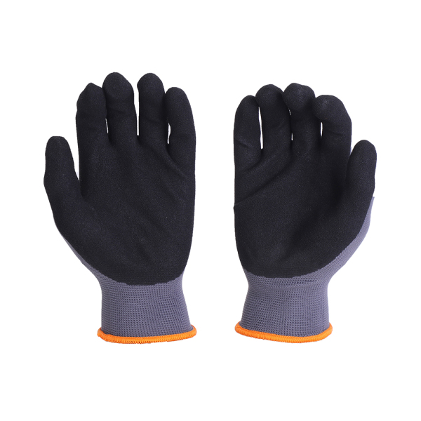 CE EN 388 nylon spandex nitrile sandy coated work glove  WL-NS400