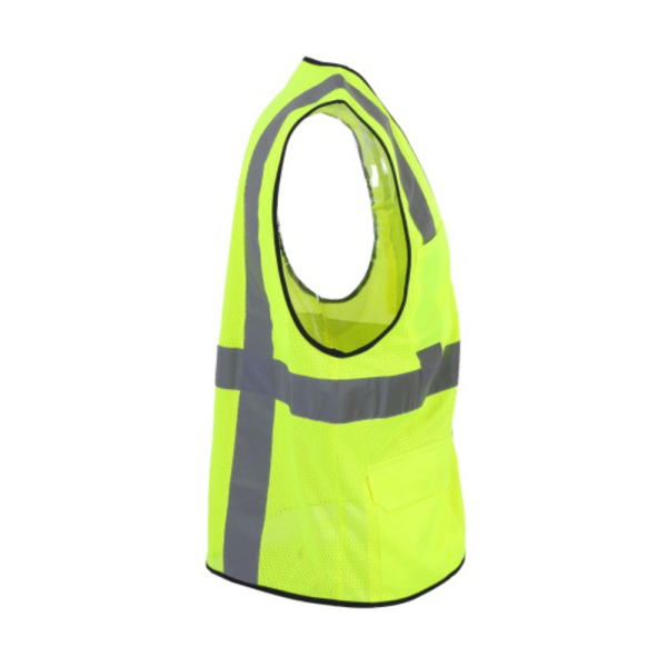 Hi Vis Class 2 Black Bottom Viz-Cool Safety Vest WL-3005