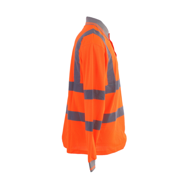 UV protected High Visibility Safety Reflective Polo Shirts Short Sleeve Work Shirts WL-3016