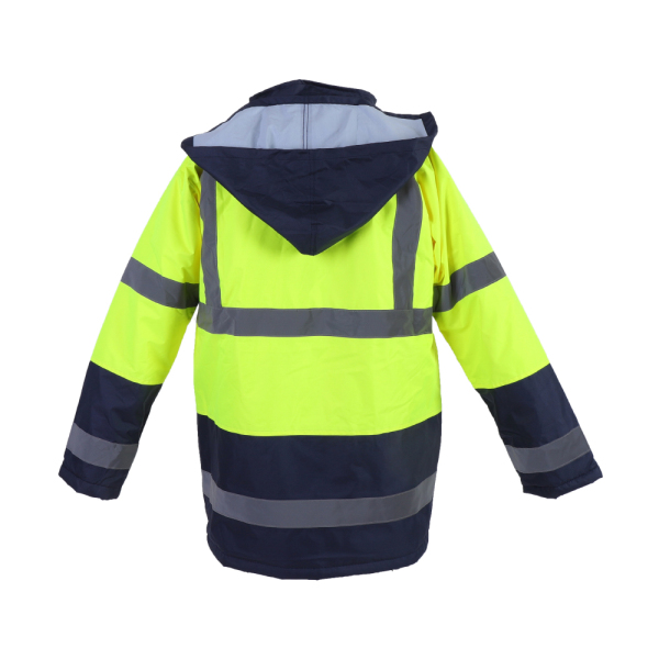 Safety jacketsHigh Visibility Light Weight Waterproof Rain Jacket ANSI/ISEA 107-2015 Class 3 Level 2 Yellow/Black WL-3024