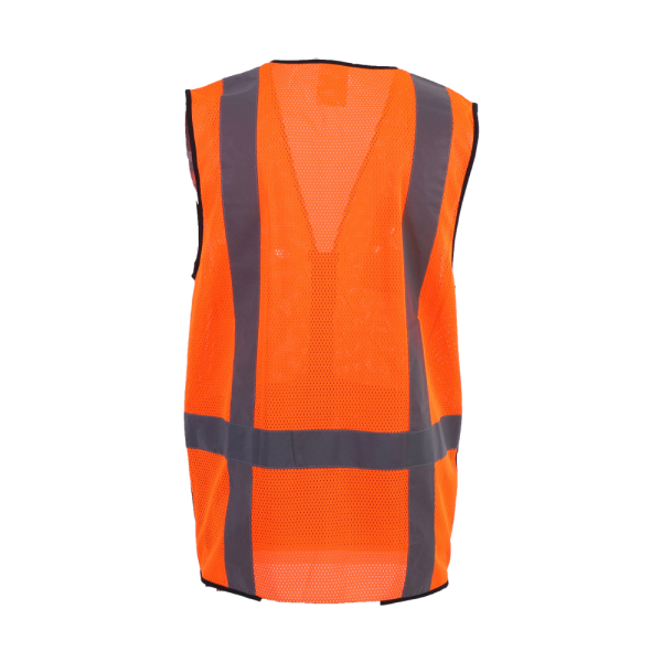 Well Shell brand 8 Pocket ANSI Class 2 High visibility Safety Vest (Black Bottom) WL-3007