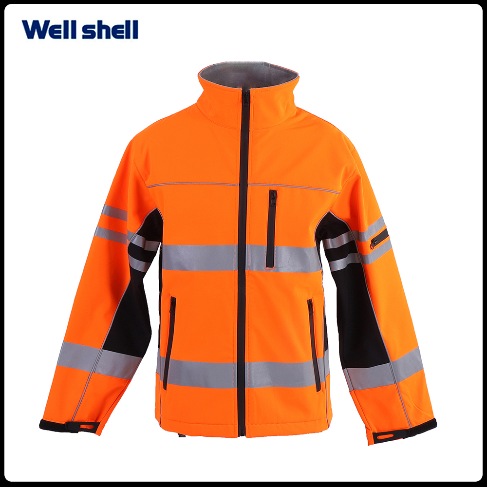 UV protected High Visibility Safety Reflective Polo Shirts Short Sleeve Work ShirtsWL-3026