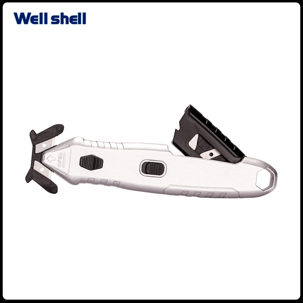 Safety Knife Cutter, Replaceable Head black color  WL-SC018