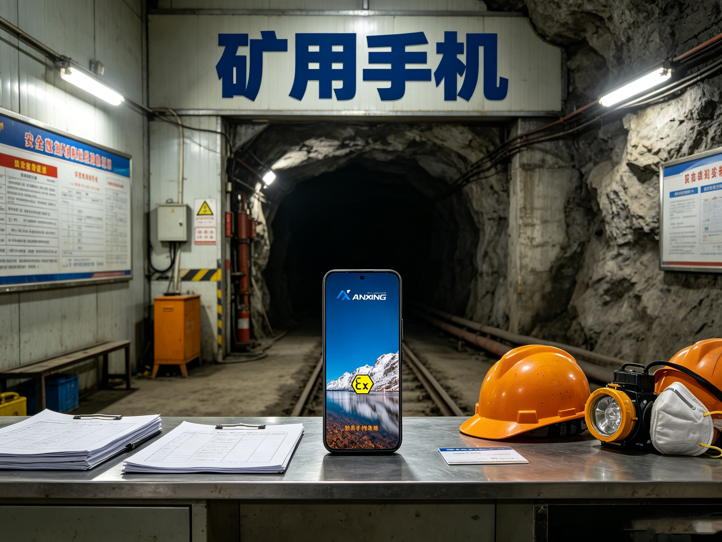露天煤矿地面巡检矿用手机，安兴电气长续航方案