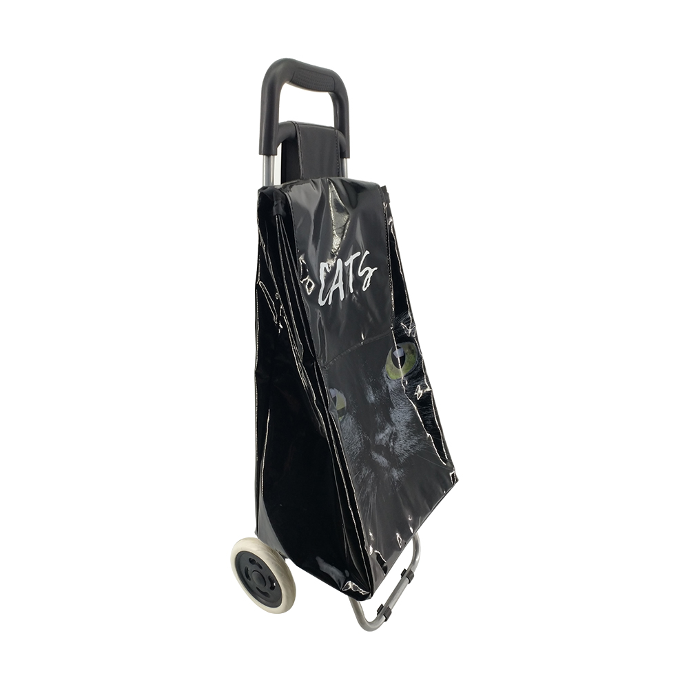 PVC Shiny fabric  shopping trolley