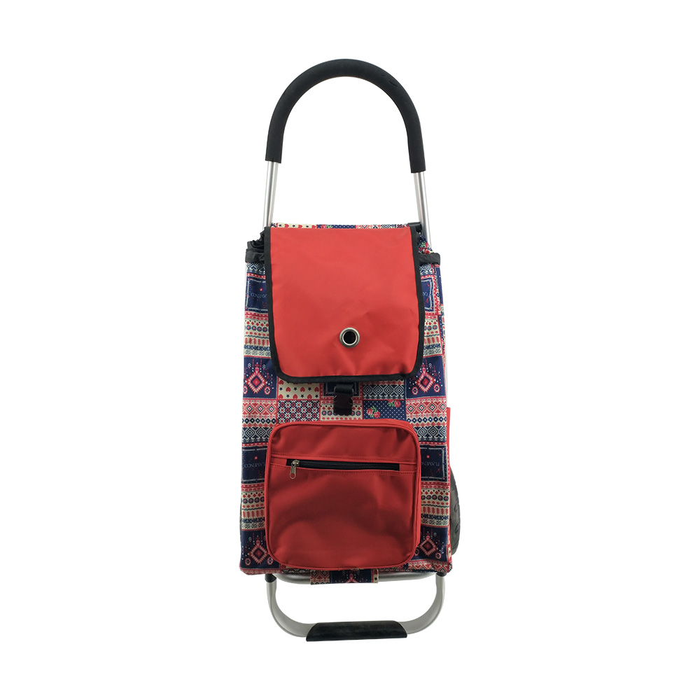 Foldable shopping trolley