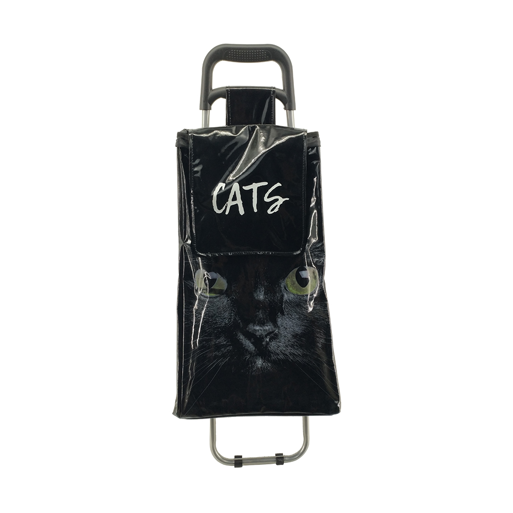 PVC Shiny fabric  shopping trolley