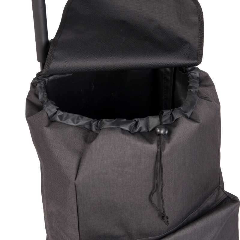 The extra pocket shopping trolley