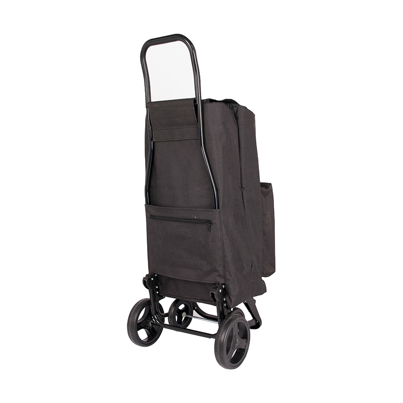 Four wheel shopping trolley