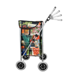 Four wheel  shopping trolley
