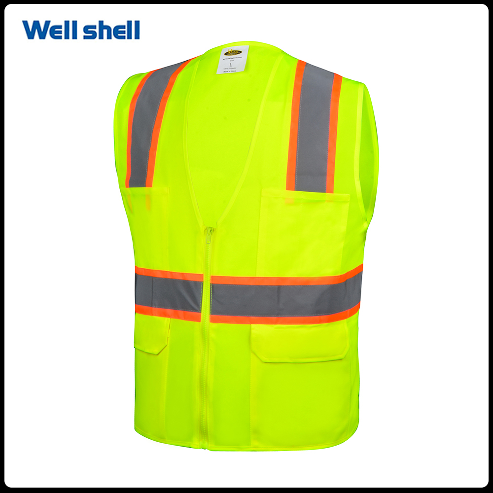 High Visibility Safety Vest with PocketsWL-036